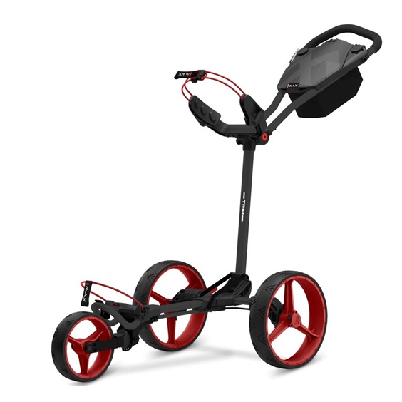 Big Max Blade Trio Golf Trolley, schwarz/rot