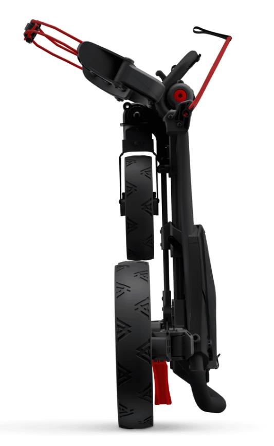 Big Max Blade Trio Golf Trolley, schwarz/rot