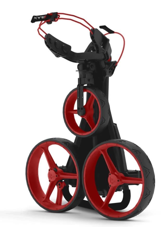 Big Max Blade Trio Golf Trolley, schwarz/rot