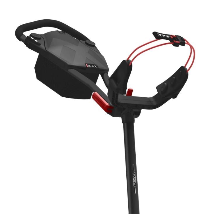 Big Max Blade Trio Golf Trolley, schwarz/rot