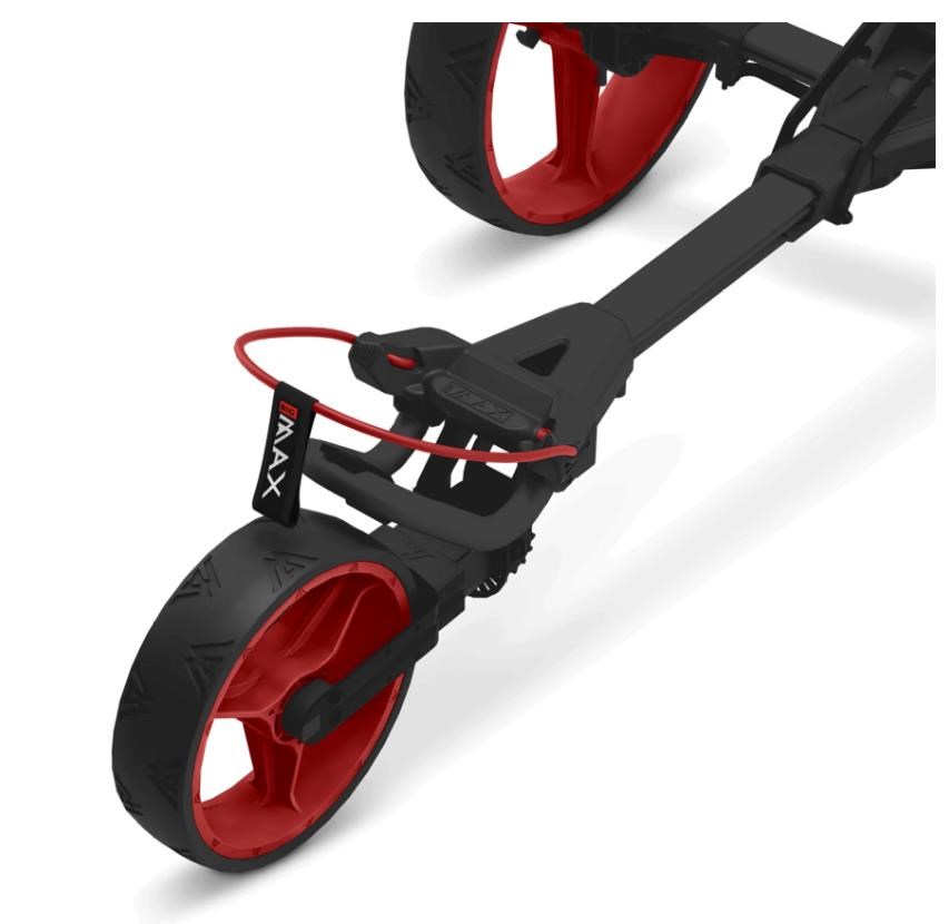Big Max Blade Trio Golf Trolley, schwarz/rot