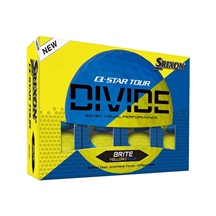 Srixon Q-STAR Tour Divide Golfbälle, gelb/blau
