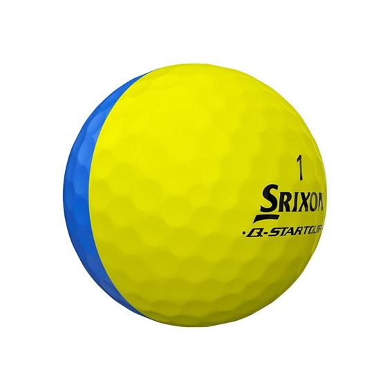 Srixon Q-STAR Tour Divide Golfbälle, gelb/blau