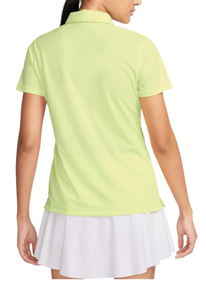 Nike Dri-FIT Victory Damen Poloshirt, lemon twist/schwarz