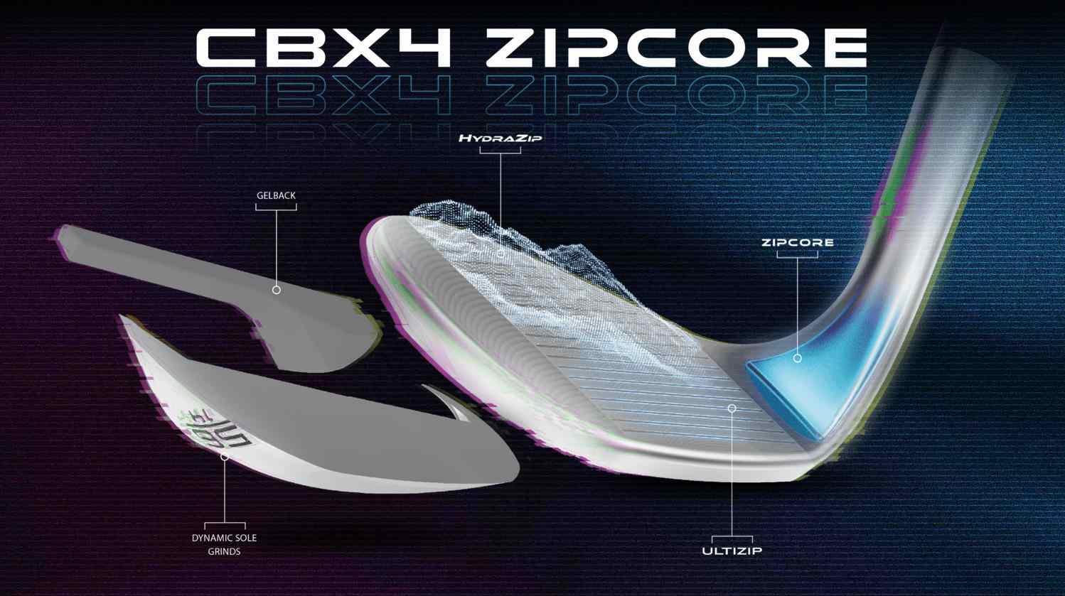 Cleveland CBX4 Zipcore Damen Wedge, Graphit