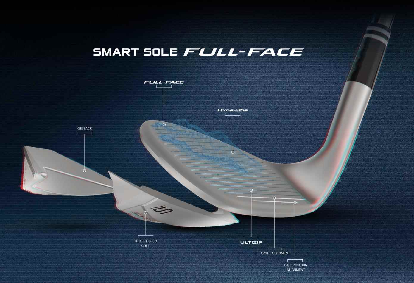 Cleveland Smart Sole Full Face Herren Wedge, Stahl