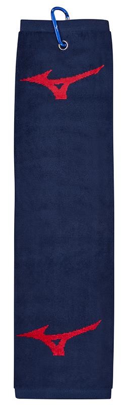 Mizuno RB Tri Fold Golfhandtuch, dunkelblau