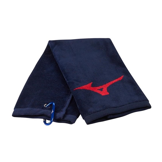 Mizuno RB Tri Fold Golfhandtuch, dunkelblau
