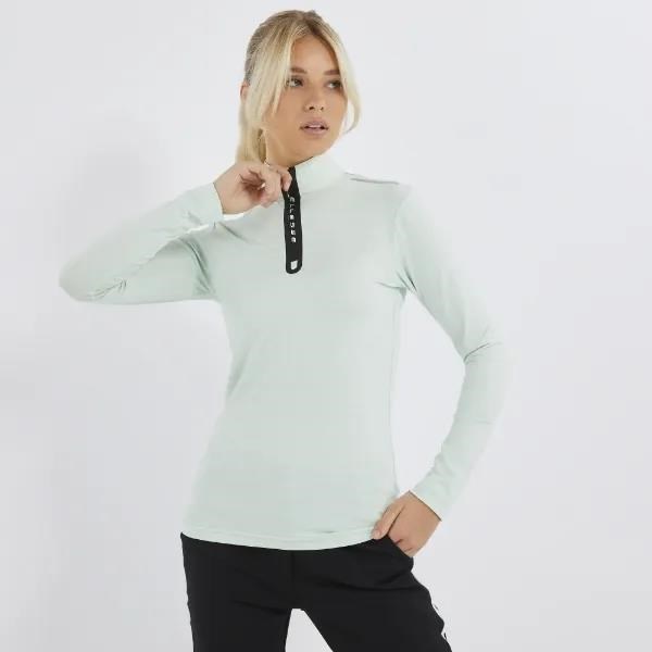 Ellesse Juliano 1/2 Zip Damen Sweatshirt, hellgrün