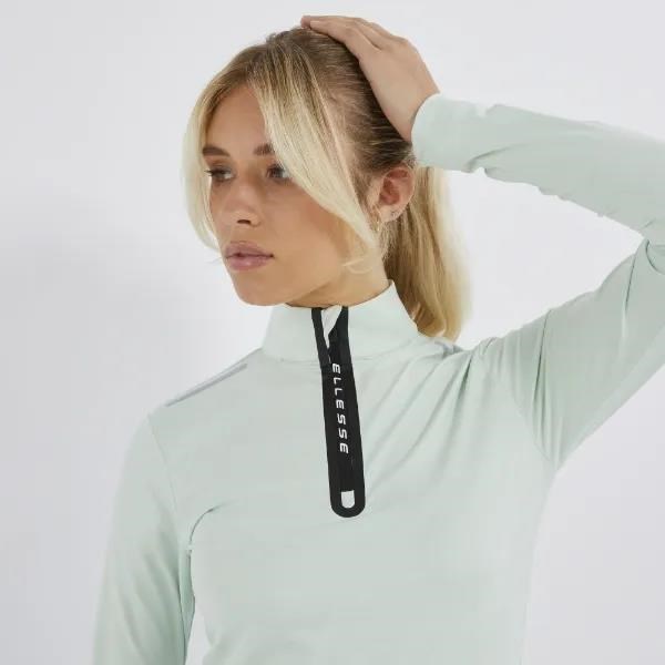 Ellesse Juliano 1/2 Zip Damen Sweatshirt, hellgrün