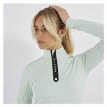 Ellesse Juliano 1/2 Zip Damen Sweatshirt, hellgrün