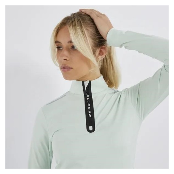 Ellesse Juliano 1/2 Zip Damen Sweatshirt, hellgrün