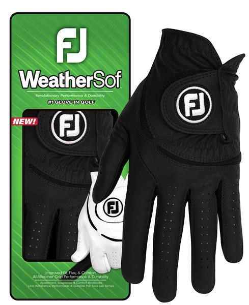 FootJoy WeatherSof Damen Golfhandschuh, schwarz