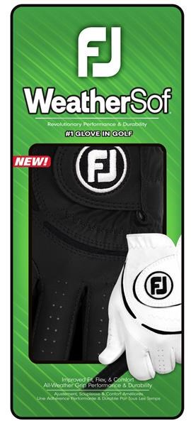 FootJoy WeatherSof Damen Golfhandschuh, schwarz