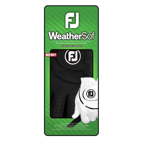 FootJoy WeatherSof Damen Golfhandschuh, schwarz