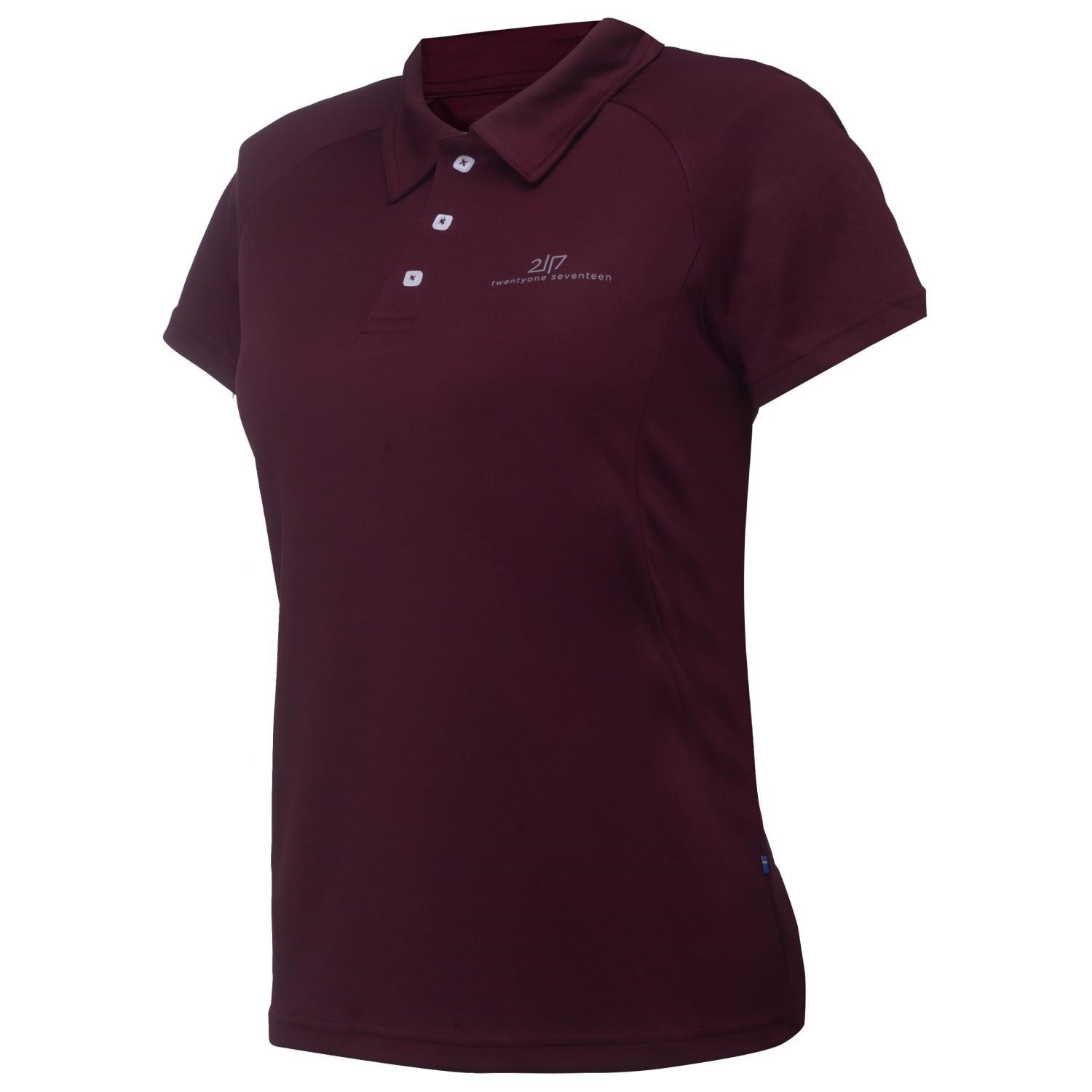 2117 of Sweden Fröseke Damen Poloshirt, dark plum