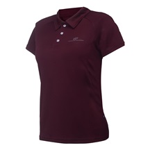 2117 of Sweden Fröseke Damen Poloshirt, dark plum