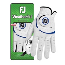 FootJoy WeatherSof Herren Handschuh, weiss/blau
