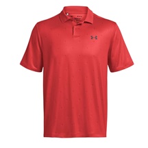 Under Armour Performance 3.0 Printed Herren Poloshirt, rot