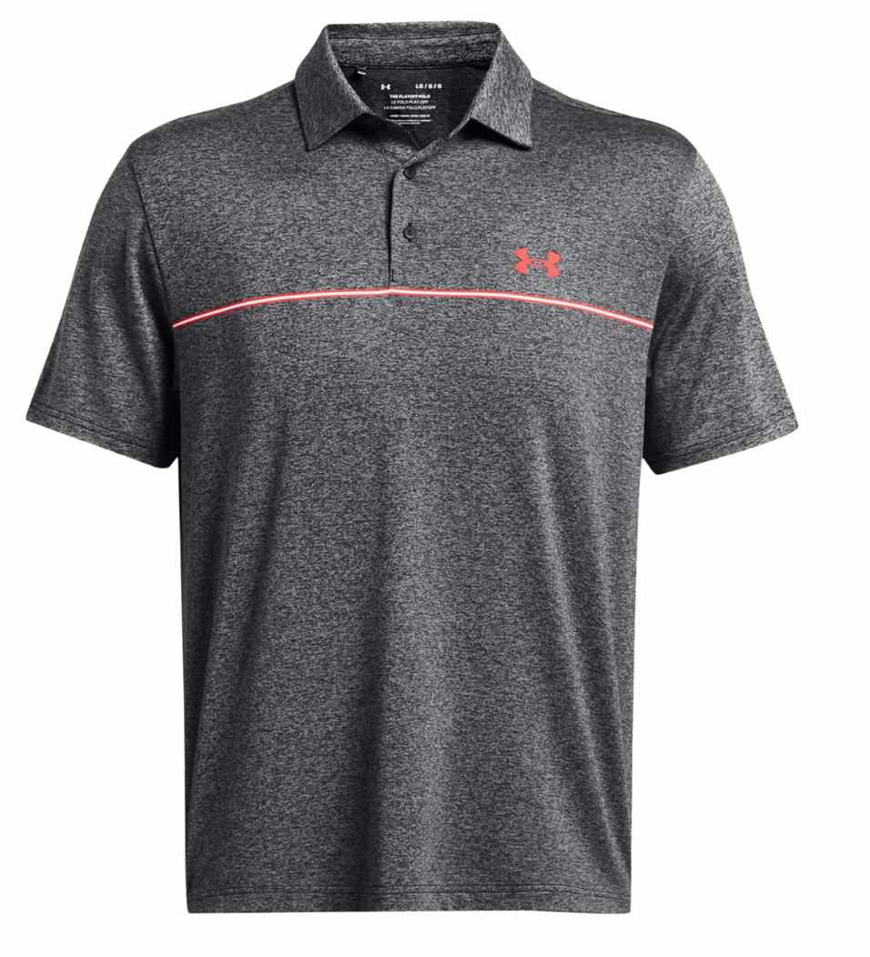 Under Armour Playoff 3.0 Printed Herren Poloshirt, grau