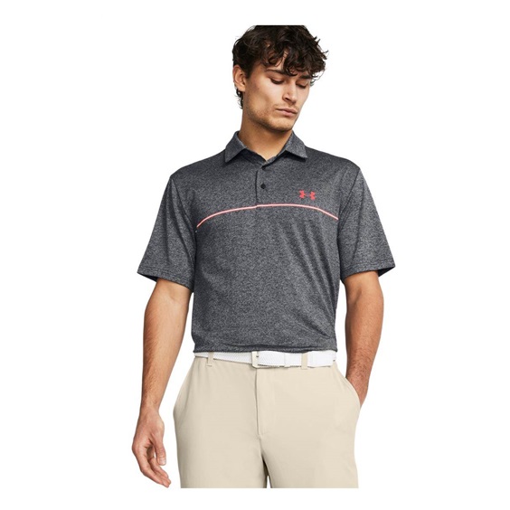 Under Armour Playoff 3.0 Printed Herren Poloshirt, grau