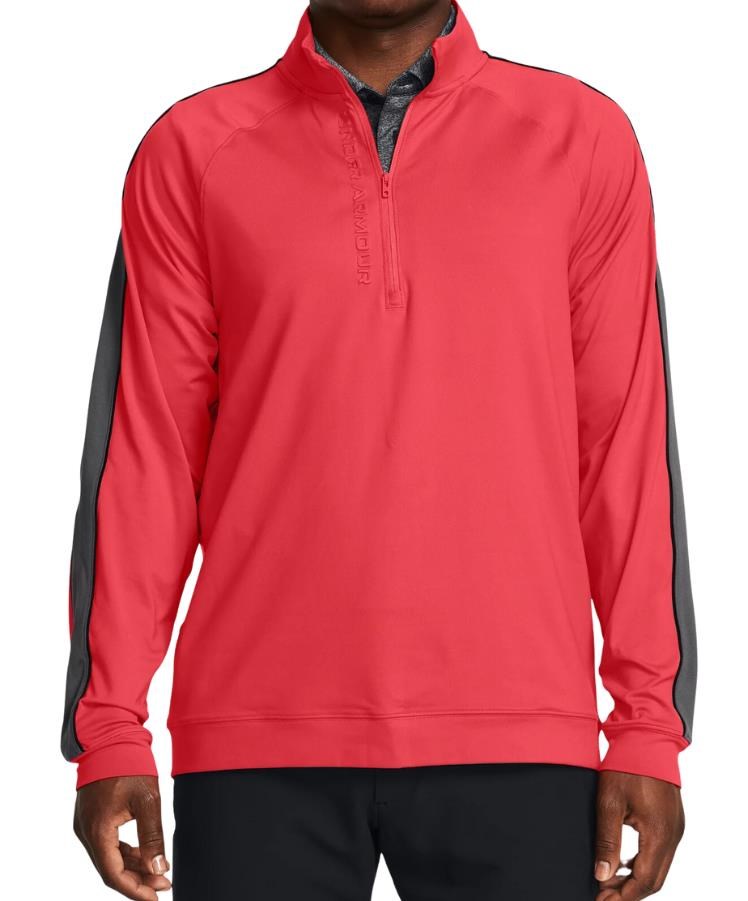 Under Armour Storm Midlayer 1/2 Zip Herren Sweatshirt, rot/schwarz