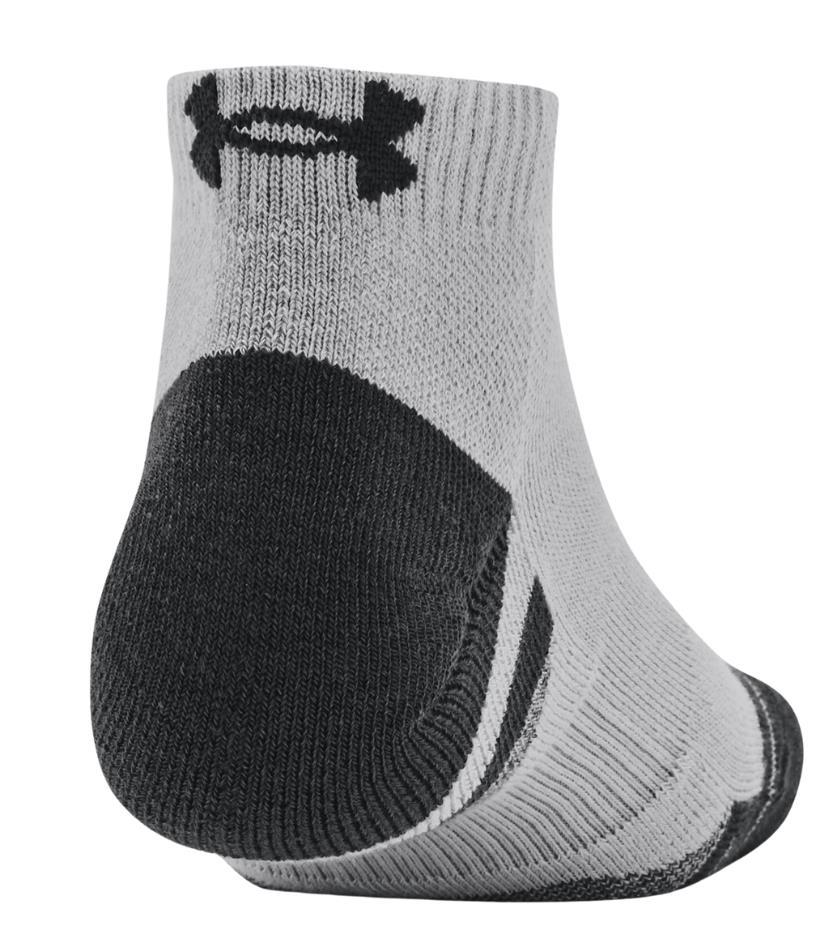 Under Armour Performance Tech Herren Socken, mod grau/weiss, 3 Paar