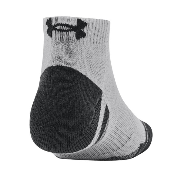 Under Armour Performance Tech Herren Socken, mod grau/weiss, 3 Paar