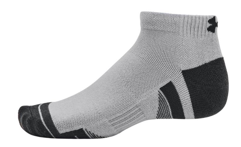 Under Armour Performance Tech Herren Socken, mod grau/weiss, 3 Paar