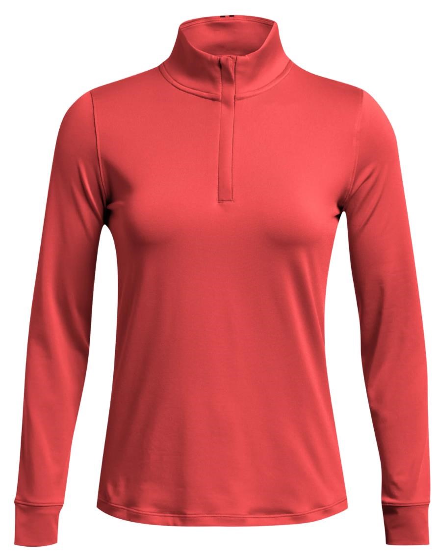 Under Armour Playoff 1/4 Zip Damen Sweatshirt, rot