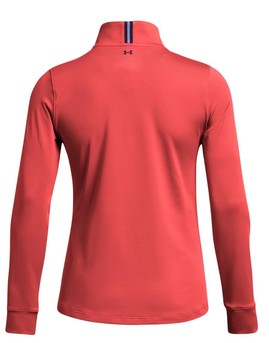 Under Armour Playoff 1/4 Zip Damen Sweatshirt, rot