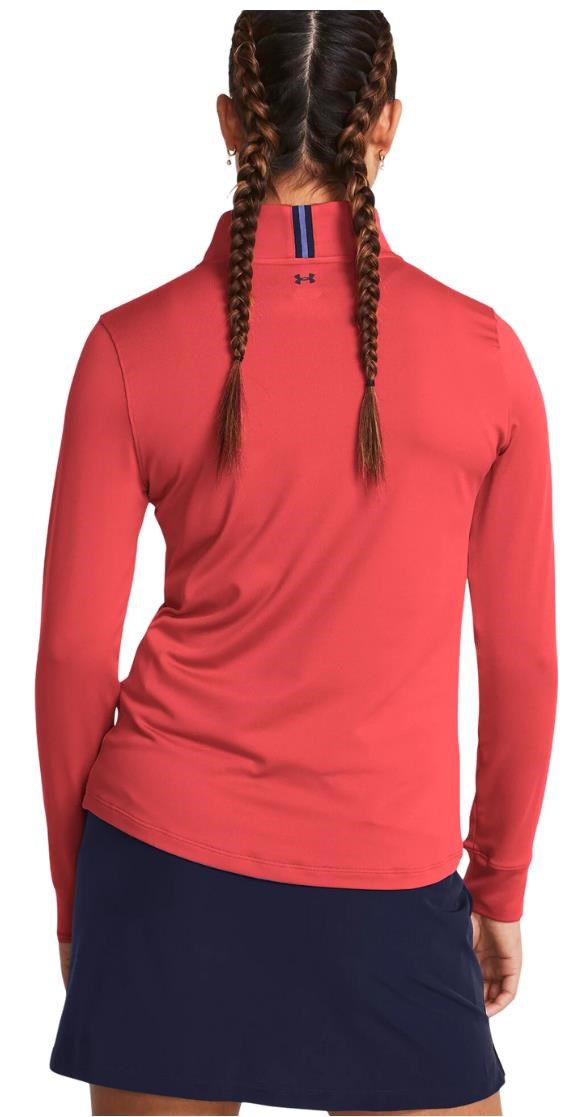 Under Armour Playoff 1/4 Zip Damen Sweatshirt, rot