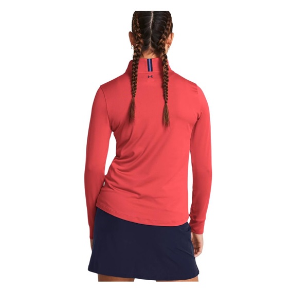Under Armour Playoff 1/4 Zip Damen Sweatshirt, rot