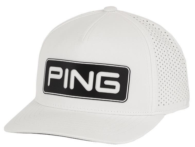 Ping Tour Vented Delta Golf Cap, weiss