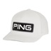 Ping Tour Vented Delta Golf Cap, weiss