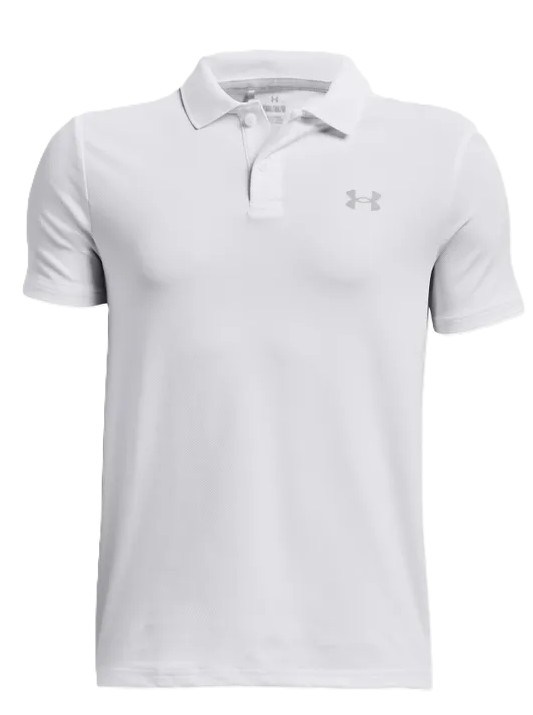 Under Armour Performance Junior Poloshirt, weiss/grau