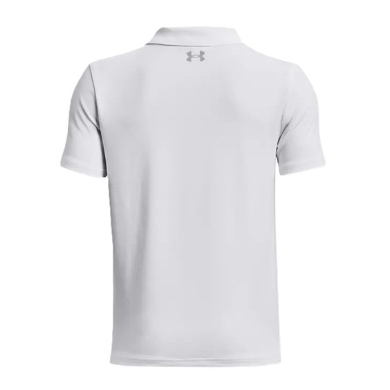 Under Armour Performance Junior Poloshirt, weiss/grau