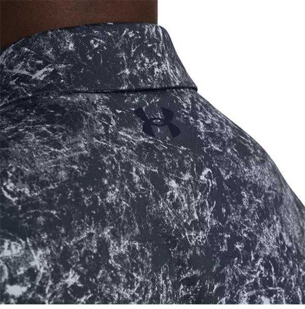 Under Armour Playoff 3.0 Printed Herren Poloshirt, downpour gray