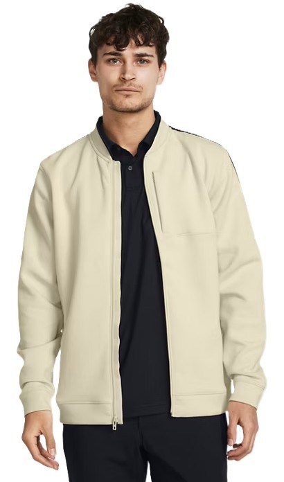 Under Armour Tour Tips Bomber Herrenjacke, beige/schwarz