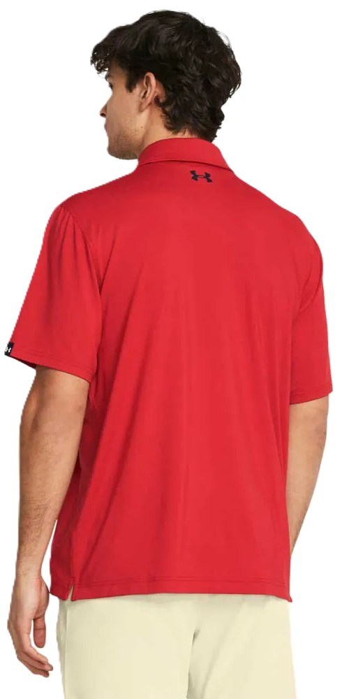 Under Armour T2G Polo LB Herren Poloshirt, rot/schwarz