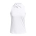 Under Armour Playoff Sleeveless Damen Poloshirt, weiss/grau
