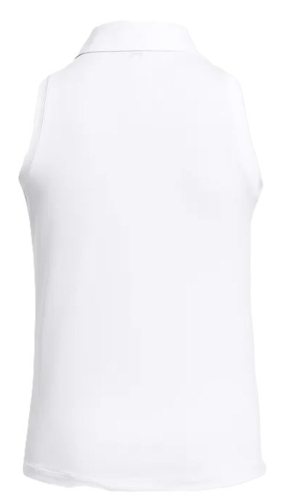 Under Armour Playoff Sleeveless Damen Poloshirt, weiss/grau