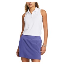 Under Armour Playoff Sleeveless Damen Poloshirt, weiss/grau