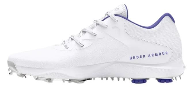 Under Armour Charged Breathe 2 Damen Golfschuhe, white/starlight/metallic silver