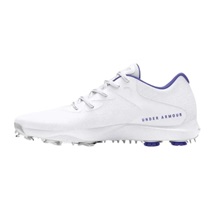 Under Armour Charged Breathe 2 Damen Golfschuhe, white/starlight/metallic silver