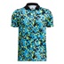Under Armour Matchplay Printed Junior Poloshirt, capri/high-vis yellow/black