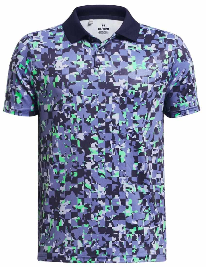 Under Armour Matchplay Printed Junior Poloshirt, starlight/vapor green