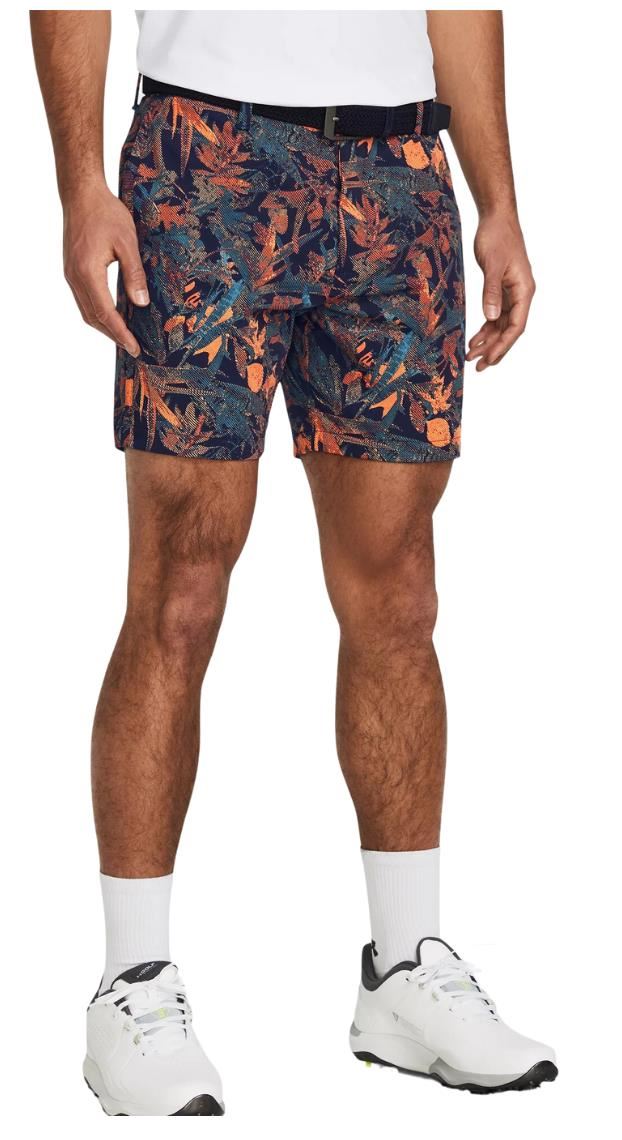 Under Armour Iso-Chill Printed 7" Herren Shorts, midnight navy/photon blue/halo gray
