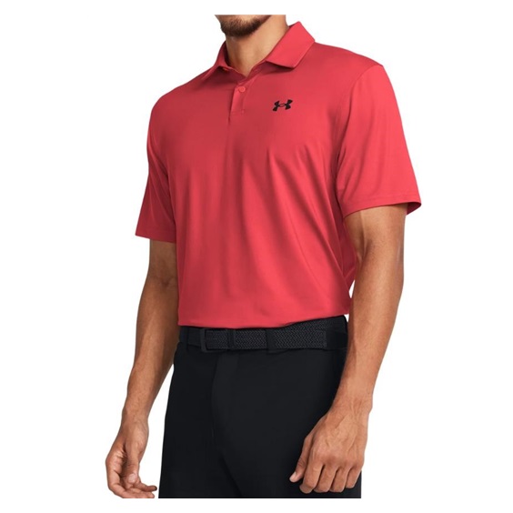 Under Armour T2G Herren Poloshirt, rot/schwarz