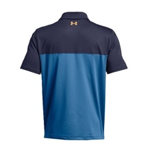 Under Armour T2G Color Block Herren Poloshirt, dunkelblau/orange